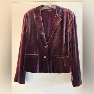 Eileen Fisher Velvet Blazer Size Small